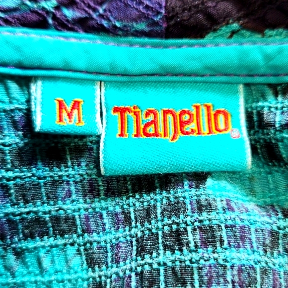 Tianello Mumbai 100% Bemberg Cupro Gorgeous Vibrant Floral Vest Size Medium EUC - Picture 8 of 16